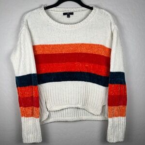 MM by My‎ Michelle Striped Chenille Sweater Pullover Cozy Soft S